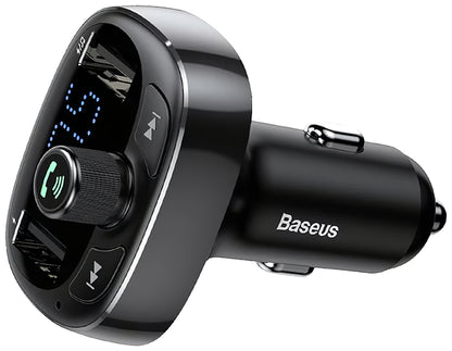 Baseus S-09 Διαμορφωτής FM Bluetooth, 2 x USB-A - 1 x microSD 