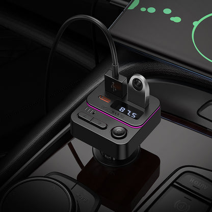 Modulator FM Bluetooth Borofone BC60 Hero, 2 x USB-A - 1 x USB-C