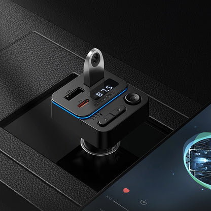Modulator FM Bluetooth Borofone BC60 Hero, 2 x USB-A - 1 x USB-C