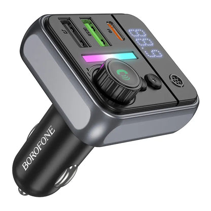Modulator FM Bluetooth Borofone BC50 Ascenso, 2 x USB-A - 1 x USB-C