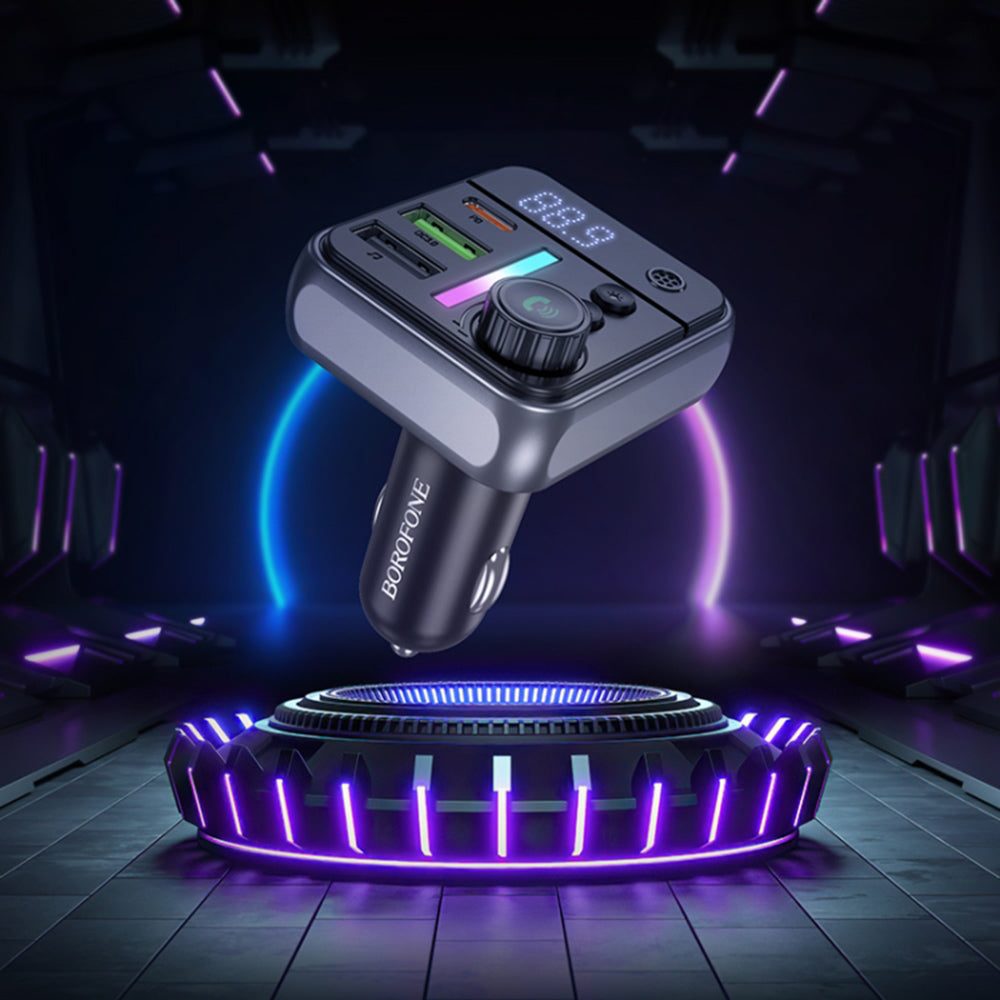 Modulator FM Bluetooth Borofone BC50 Ascenso, 2 x USB-A - 1 x USB-C