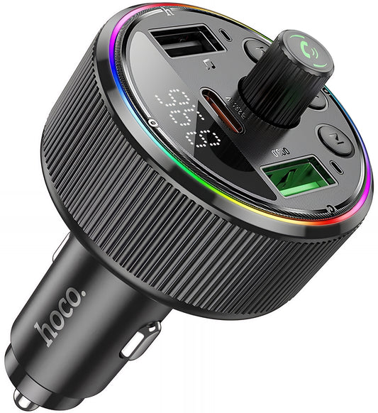 Modulator FM Bluetooth HOCO E82, 2 x USB-A - 1 x USB-C