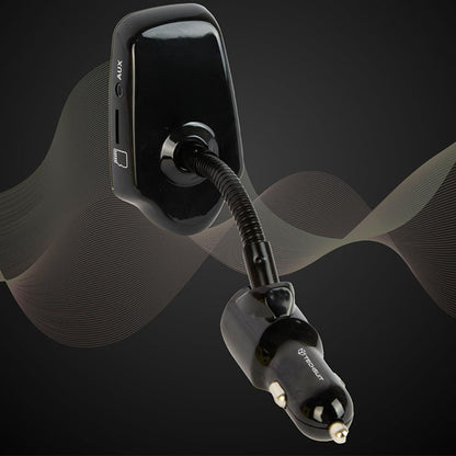 Modulator FM Bluetooth Techsuit MFM4, 1 x USB-A - 1 x 3.5mm - 1 x microSD, Μαύρο