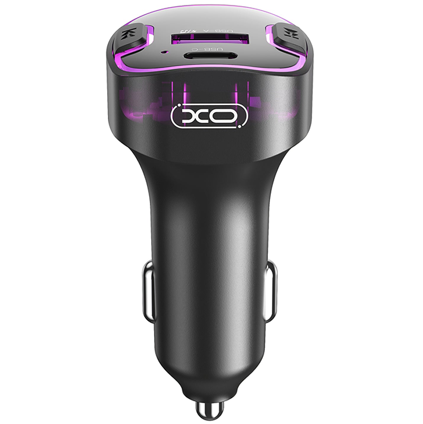 Διαμορφωτής Bluetooth FM XO Design BCC12, 1 x USB-A - 1 x USB-C 