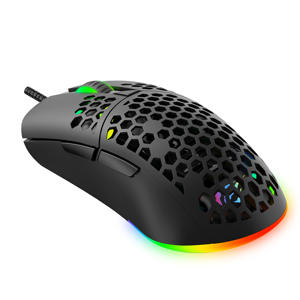 Mouse Gaming Wired USB HAVIT MS1036, RGB, 1200DPI - 7200DPI, 1.6m, Λευκό