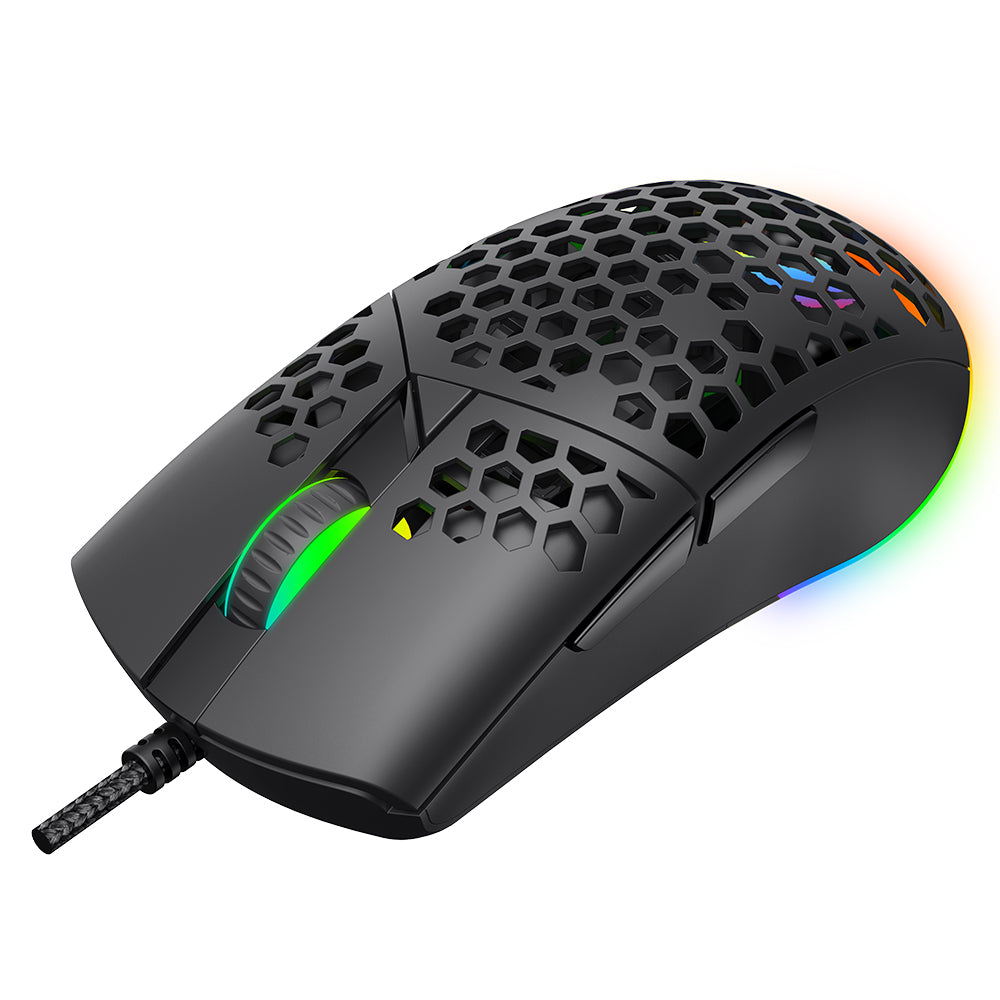 Mouse Gaming Wired USB HAVIT MS1036, RGB, 1200DPI - 7200DPI, 1.6m, Λευκό