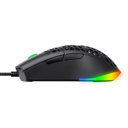 Mouse Gaming Wired USB HAVIT MS1036, RGB, 1200DPI - 7200DPI, 1.6m, Λευκό