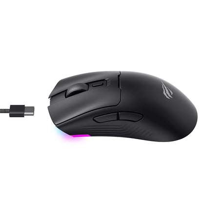 Mouse Gaming Wireless HAVIT MS966WB, 800DPI - 10000DPI, BT / Wi-Fi / Wired, Μαύρο