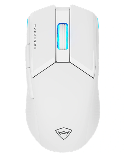 Ασύρματο Gaming Ποντίκι Machenike M7 Pro, 1000DPI - 26000DPI, RGB, Λευκό