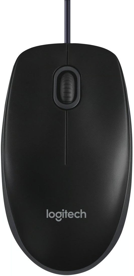 Mouse Wired USB Logitech B100, 1000DPI, Μαύρο 910-003357