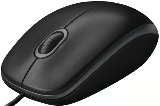 Mouse Wired USB Logitech B100, 1000DPI, Μαύρο 910-003357