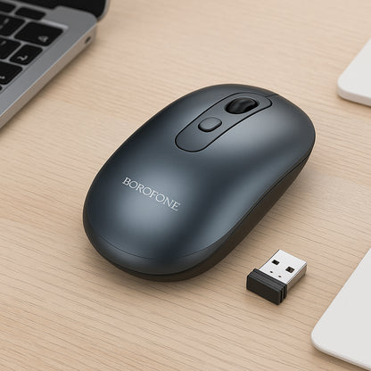 Ασύρματο Ποντίκι Borofone BG13 Winner, 1600DPI, Γκρι
