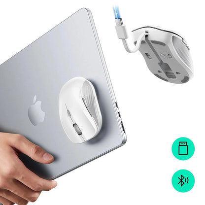 Ασύρματο Ποντίκι ESR MagMouse, 800DPI - 4800DPI, BT / Wi-Fi, Λευκό