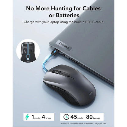 Wireless Mouse ESR MagMouse, 800DPI - 4800DPI, BT / Wi-Fi, Gray