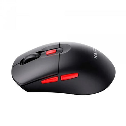 Mouse Wireless HAVIT MS59WB, 800DPI - 1600DPI, Μαύρο Κόκκινο