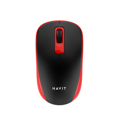 Mouse Wireless HAVIT MS626GT, 1200DPI, Μαύρο Κόκκινο