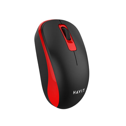 Mouse Wireless HAVIT MS626GT, 1200DPI, Μαύρο Κόκκινο