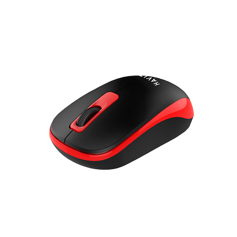 Mouse Wireless HAVIT MS626GT, 1200DPI, Μαύρο Κόκκινο