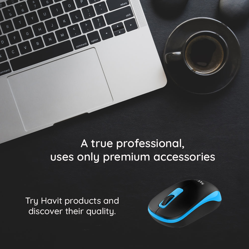 Mouse Wireless HAVIT MS626GT, 1200DPI, Μαύρο Κόκκινο