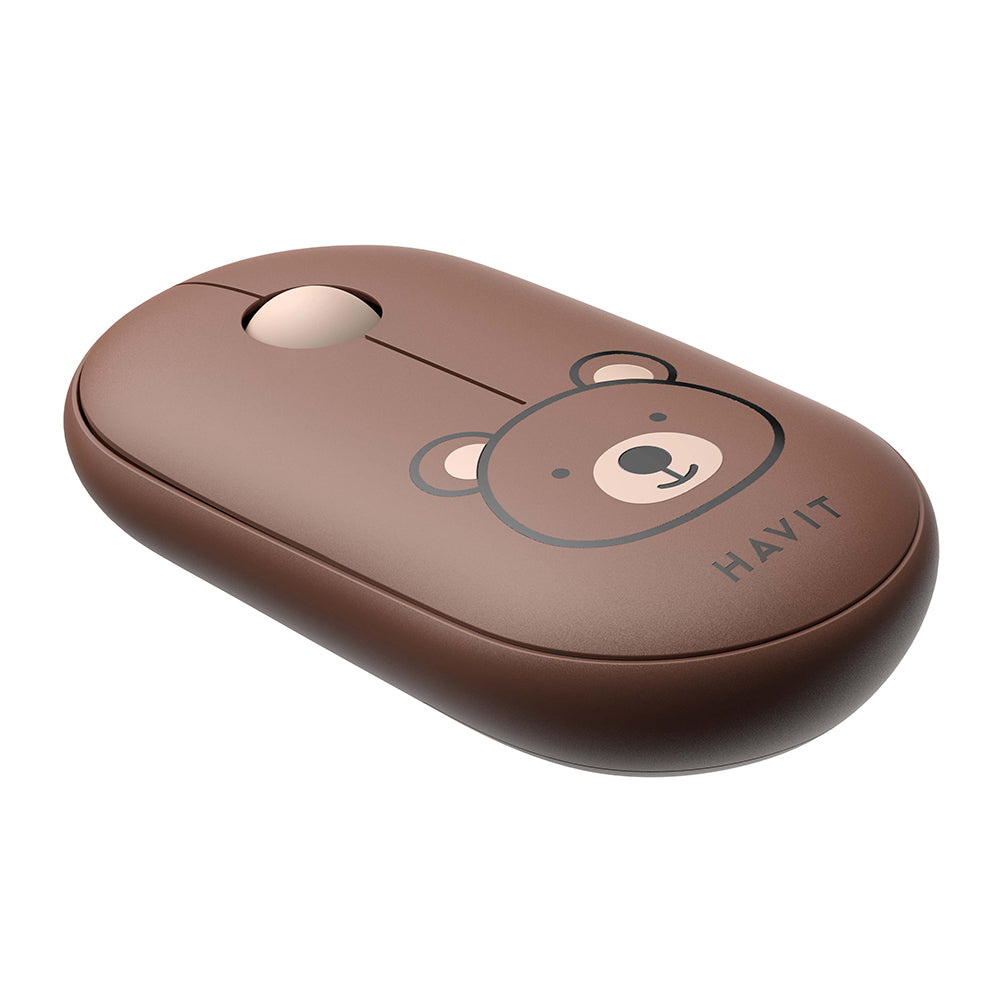 Mouse Wireless HAVIT MS75GT Pro, 1600DPI, Καφέ