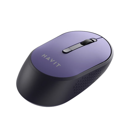 Mouse Wireless HAVIT MS78GT, 1200DPI - 3200DPI, Μωβ