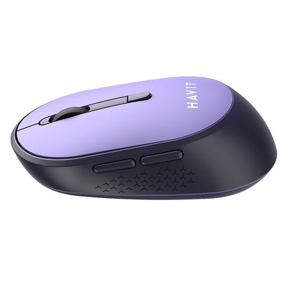 Mouse Wireless HAVIT MS78GT, 1200DPI - 3200DPI, Μωβ