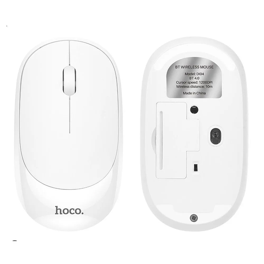 Mouse Wireless HOCO DI04, 1200DPI, BT / Wi-Fi, Λευκό