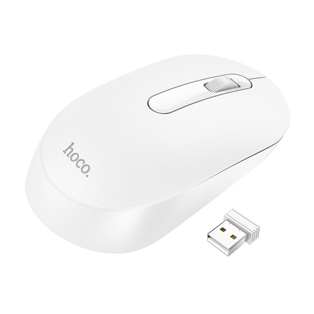 HOCO GM14 Wireless Mouse, 1200DPI, White