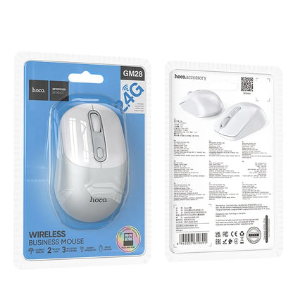 Mouse Wireless HOCO GM28, 1600DPI, Λευκό
