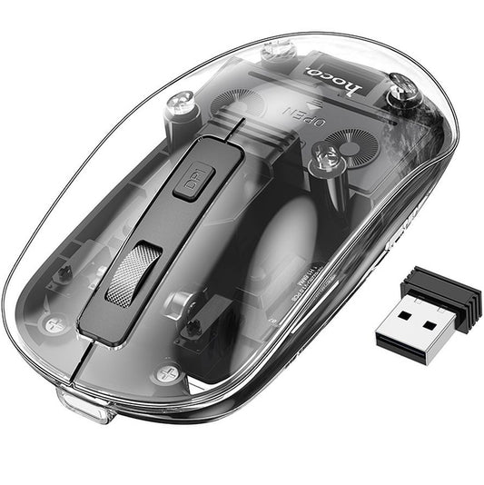 Ασύρματο Ποντίκι HOCO GM29, 1600DPI, BT / Wi-Fi, Μαύρο