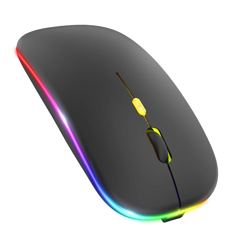 Mouse Wireless Techsuit M1, RGB, 1600DPI, Μαύρο