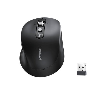 UGREEN M752 Wireless Mouse (75498B), 5000DPI, BT / Wi-Fi, Black