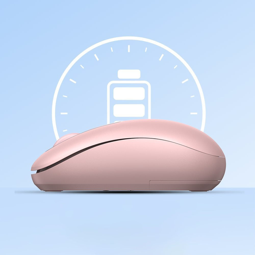 Mouse Wireless UGREEN MU105, 2400DPI, Ροζ