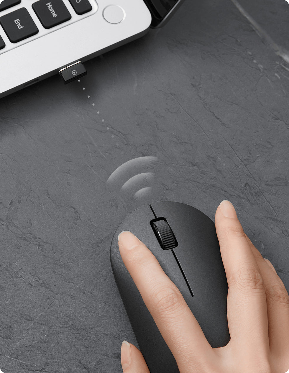 Mouse Wireless Xiaomi Lite 2, Μαύρο BHR8916GL