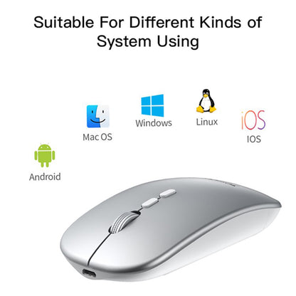 Mouse Wireless Yesido KB15, 800DPI - 1600DPI, Ασημί