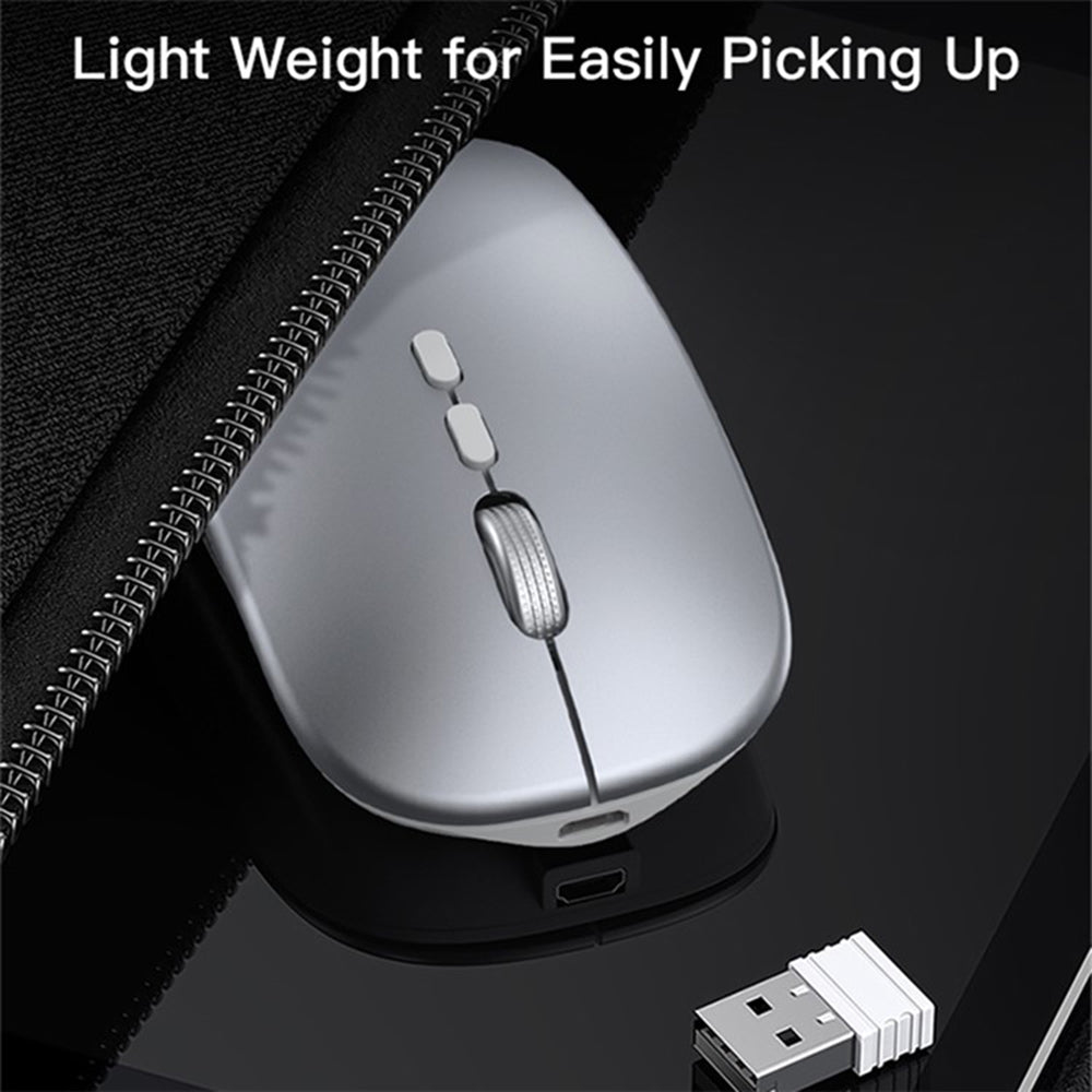 Mouse Wireless Yesido KB15, 800DPI - 1600DPI, Ασημί