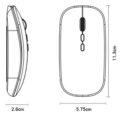 Mouse Wireless Yesido KB15, 800DPI - 1600DPI, Ασημί