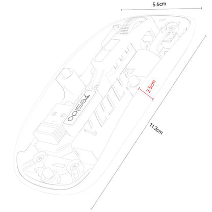 Ασύρματο Ποντίκι Yesido KB29, 800DPI - 1600DPI, BT / Wi-Fi, Μαύρο