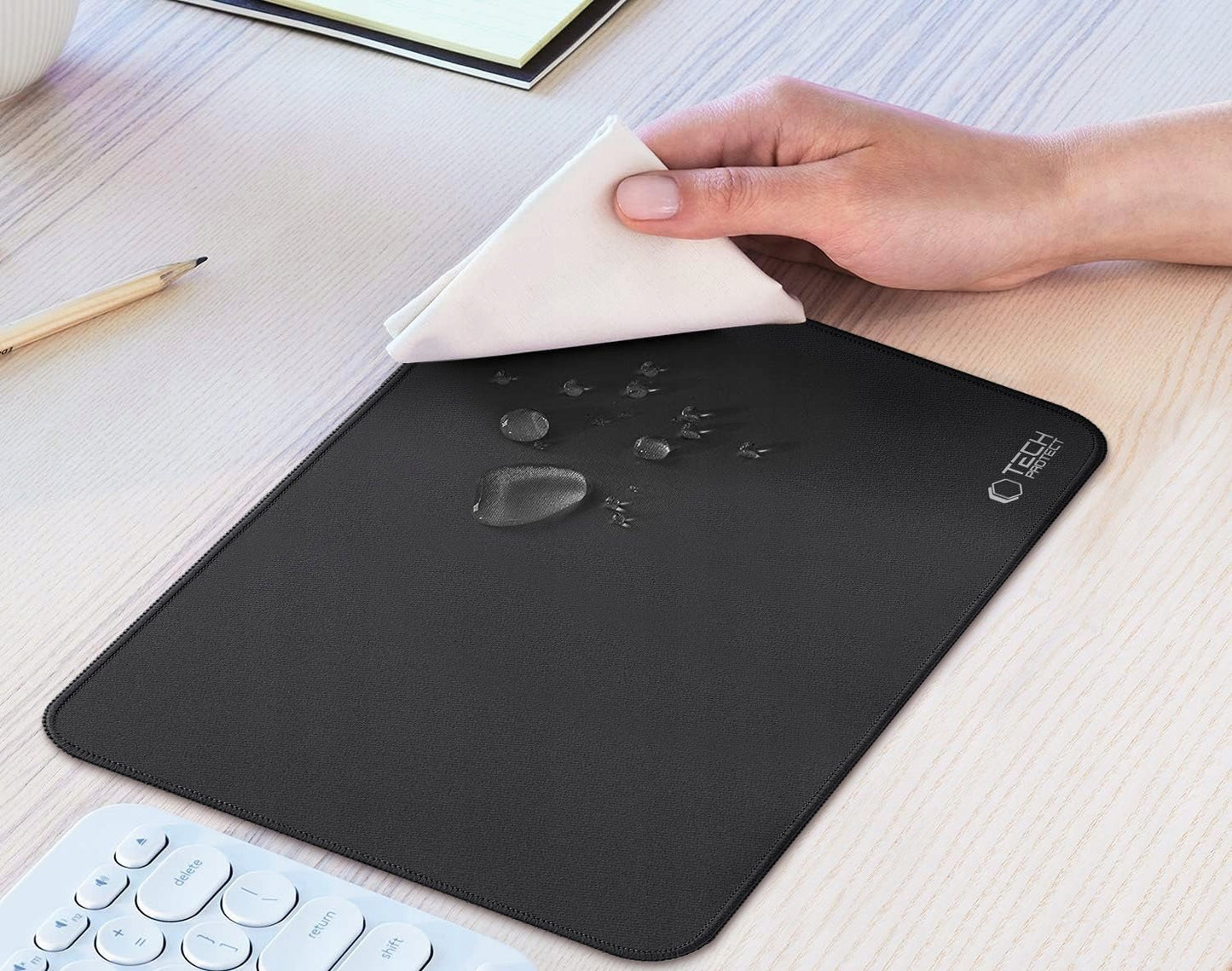 MousePad Tech-Protect A100, 350mm x 250mm, Μαύρο