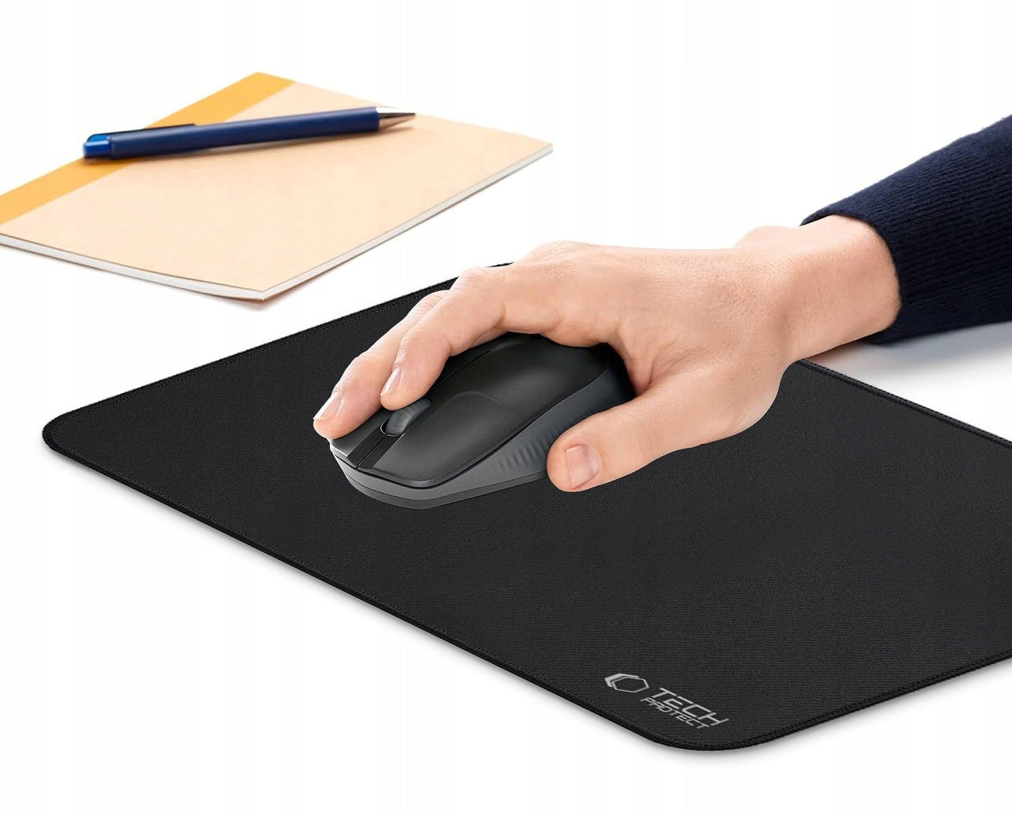 MousePad Tech-Protect A100, 350mm x 250mm, Μαύρο