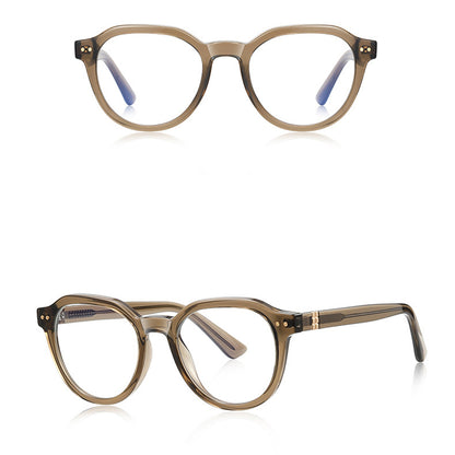 Techsuit 2228 Men's Computer Glasses, Anti-Blue Light, Light Brown