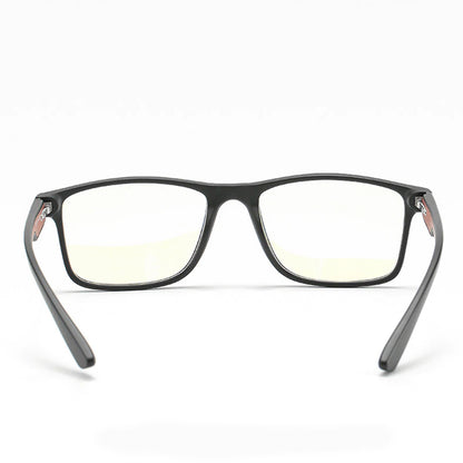 Men's Techsuit F2388 Computer Glasses, Anti-Blue Light, Black Red