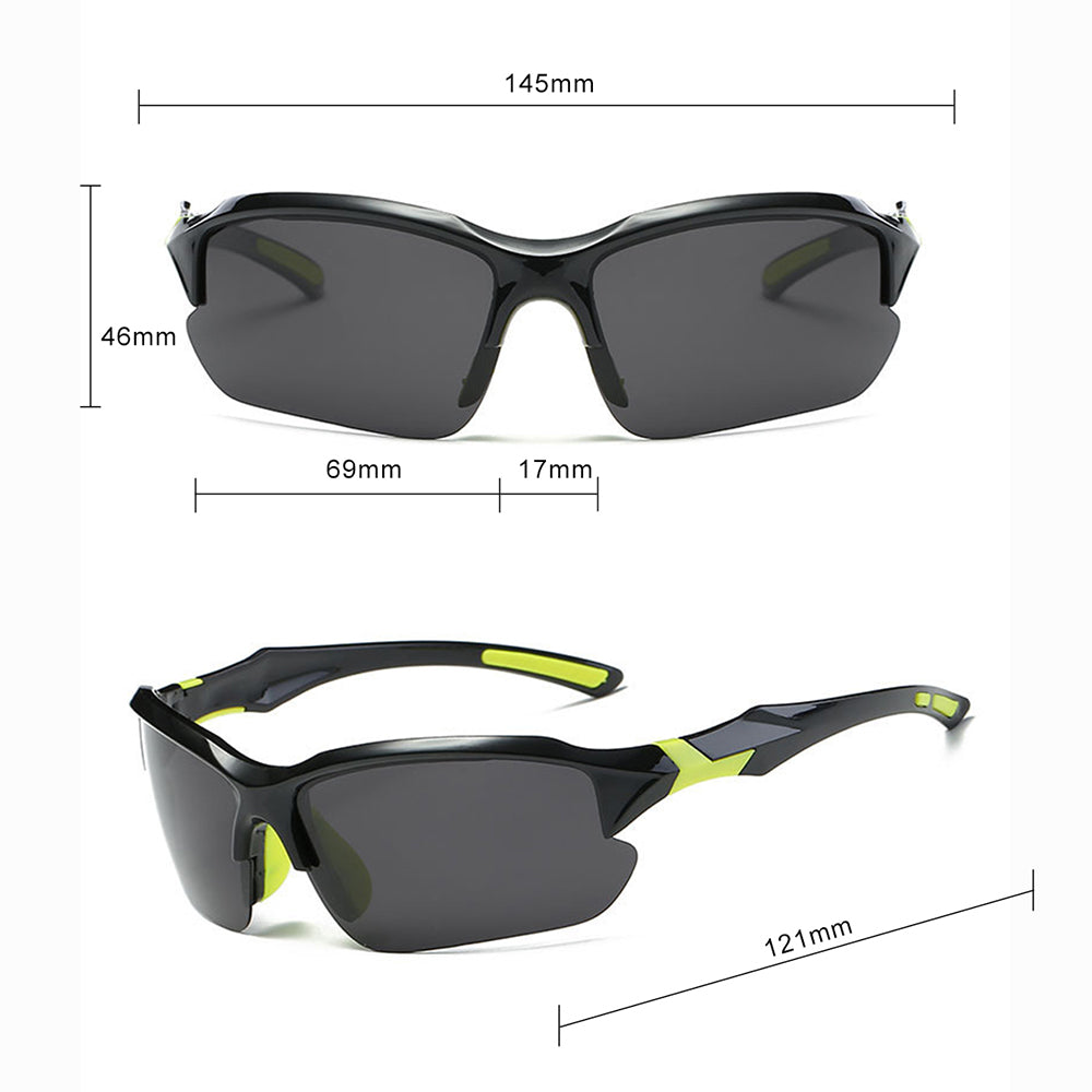 Γυαλιά Ποδηλασίας Unisex Techsuit 9301, Προστασία UV, Μαύρα Μπλε