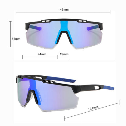 Unisex Cycling Glasses Techsuit 9963, Black Blue