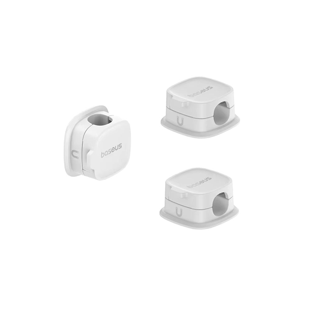 Baseus Lite Magnetic Cable Organizer, Set of 3 Pieces, White B01331106211-00