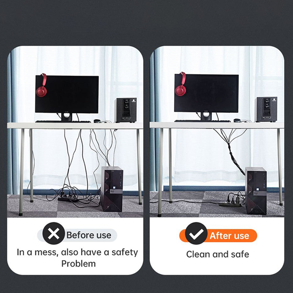 Οργανωτής Καλωδίων McDodo VS-0961 Belt, Velcro, 3m, Μαύρο