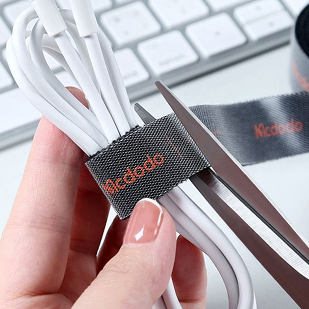 Οργανωτής Καλωδίων McDodo VS-0961 Belt, Velcro, 3m, Μαύρο