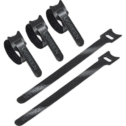 Οργανωτής Καλωδίων UGREEN LP401, Velcro, Σετ 3 Τεμαχίων, Μαύρο