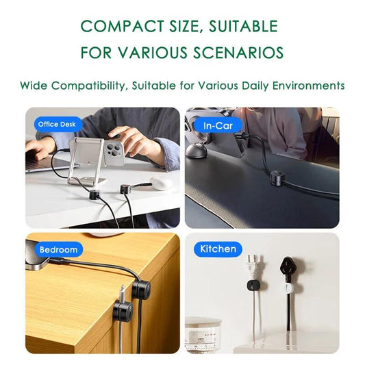 Οργανωτής Καλωδίων UGREEN LP886, Σετ 3 Τεμαχίων, Μαύρο