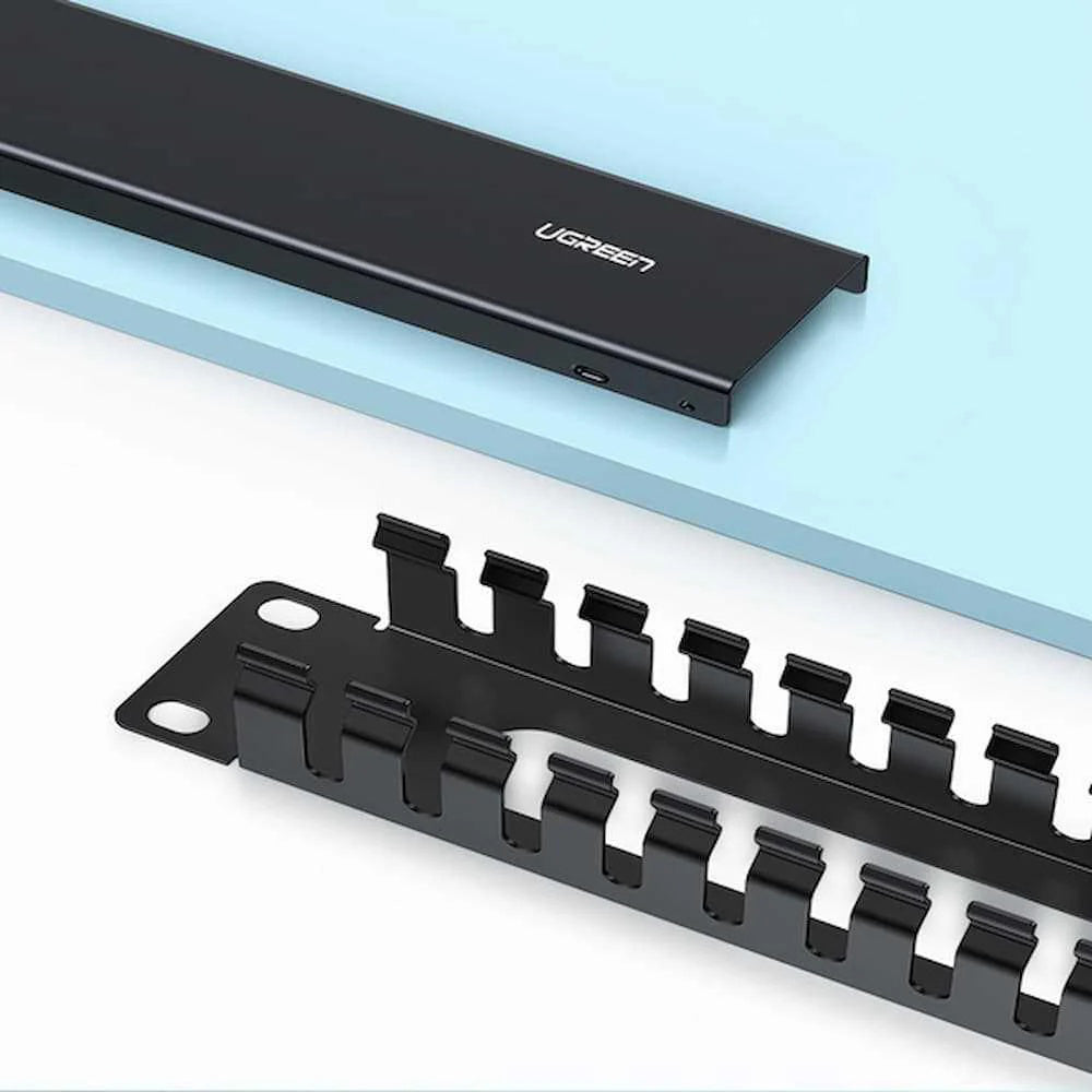 Οργανωτής Καλωδίων UGREEN NW128, 24 Θύρες, Μαύρο